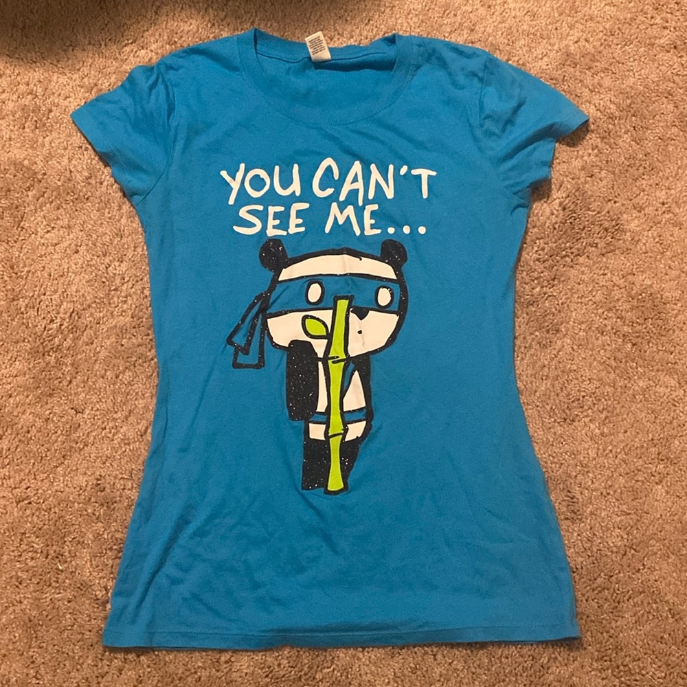 Blue panda 🐼- “You can’t see me” t-shirt